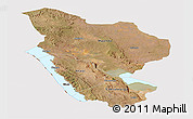 Satellite Panoramic Map of Rukwa, cropped outside