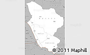 Gray Simple Map of Rukwa