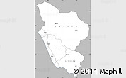 Gray Simple Map of Rukwa, single color outside
