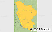 Savanna Style Simple Map of Rukwa