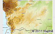 Physical 3D Map of Ruvuma