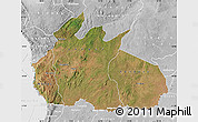 Satellite Map of Ruvuma, lighten, desaturated