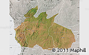 Satellite Map of Ruvuma, lighten, semi-desaturated