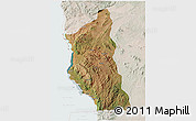 Satellite 3D Map of Mbinga, lighten