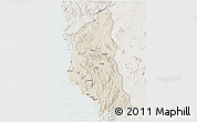 Shaded Relief 3D Map of Mbinga, lighten