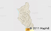 Shaded Relief 3D Map of Mbinga, single color outside