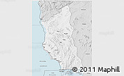 Silver Style 3D Map of Mbinga