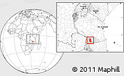 Blank Location Map of Mbinga, highlighted parent region, within the entire country