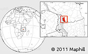 Blank Location Map of Mbinga