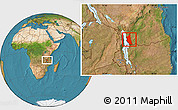 Satellite Location Map of Mbinga