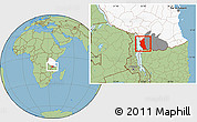Savanna Style Location Map of Mbinga, highlighted country, highlighted parent region