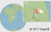 Savanna Style Location Map of Mbinga, highlighted parent region