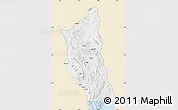 Classic Style Map of Mbinga, single color outside