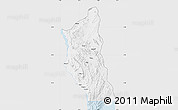 Silver Style Map of Mbinga, single color outside
