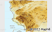 Physical Panoramic Map of Mbinga