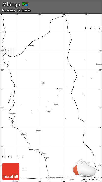 Blank Simple Map of Mbinga