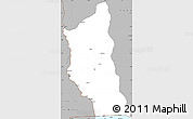 Gray Simple Map of Mbinga