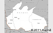 Gray Simple Map of Ruvuma