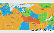 Political 3D Map of Shinyanga