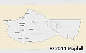 Classic Style 3D Map of Bariadi, single color outside