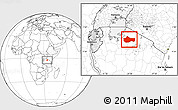 Blank Location Map of Bariadi