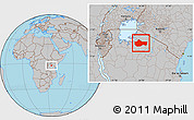 Gray Location Map of Bariadi