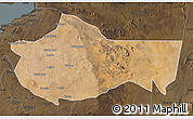 Satellite Map of Bariadi, darken