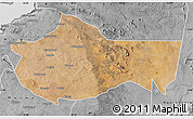 Satellite Map of Bariadi, desaturated