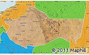 Satellite Map of Bariadi, political outside