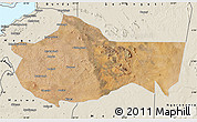 Satellite Map of Bariadi, shaded relief outside