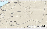 Shaded Relief Map of Bariadi