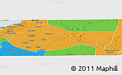 Political Panoramic Map of Bariadi