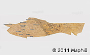 Satellite Panoramic Map of Bariadi, cropped outside