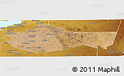 Satellite Panoramic Map of Bariadi, physical outside