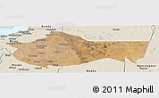 Satellite Panoramic Map of Bariadi, shaded relief outside