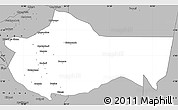 Gray Simple Map of Bariadi