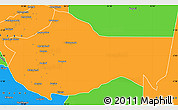 Political Simple Map of Bariadi