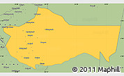 Savanna Style Simple Map of Bariadi