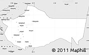 Silver Style Simple Map of Bariadi