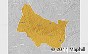 Physical 3D Map of Maswa, lighten, desaturated