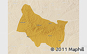 Physical 3D Map of Maswa, lighten