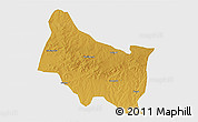 Physical 3D Map of Maswa, single color outside