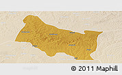 Physical Panoramic Map of Maswa, lighten