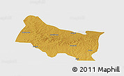 Physical Panoramic Map of Maswa, single color outside