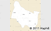 Classic Style Simple Map of Maswa, single color outside