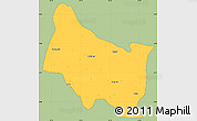 Savanna Style Simple Map of Maswa, single color outside