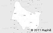 Silver Style Simple Map of Maswa
