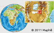Physical Location Map of Meatu, highlighted parent region