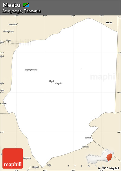 Classic Style Simple Map of Meatu