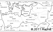 Blank Simple Map of Shinyanga